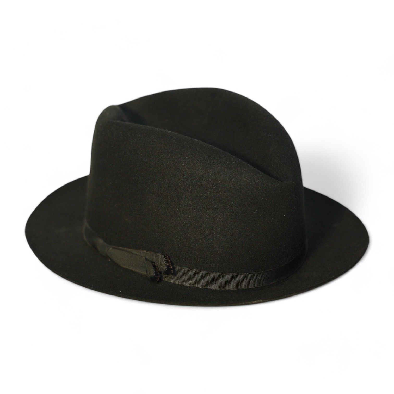 A gentleman's Lock & Sons black felt hat, size 7 1/4